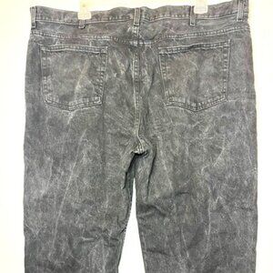 Faded Glory Men's Distressed Straight Leg Black Streetwear Jeans Sz 46 x 30